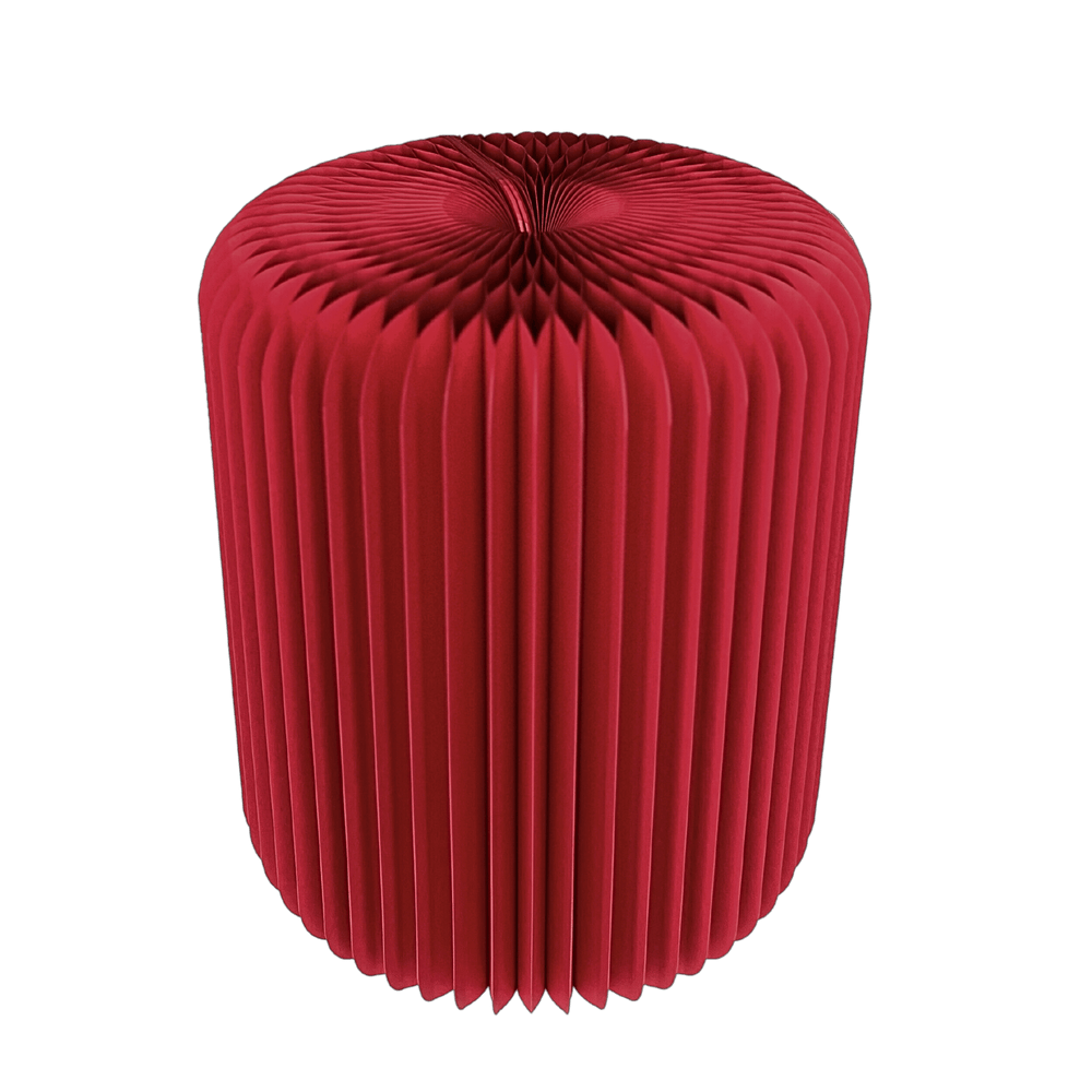 Premium Eco-friendly Folding Stool - Origami Lounge - Red